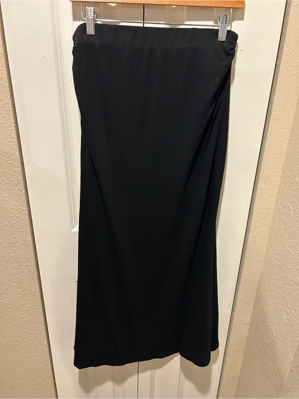 OGL Eco- Mousse High Rise A-Line Maxi Skirt Black , Large
